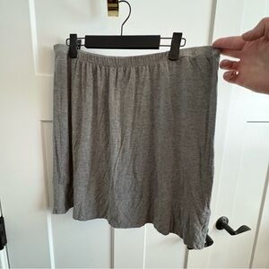 Gray, soft comfy sexy skirt, school, teacher, merona, large.
